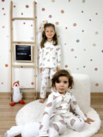 Çocuk Pijama Takımı Gökkuşağı Desenli