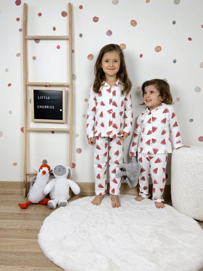 Çocuk Pijama Takımı Karpuz Desenli