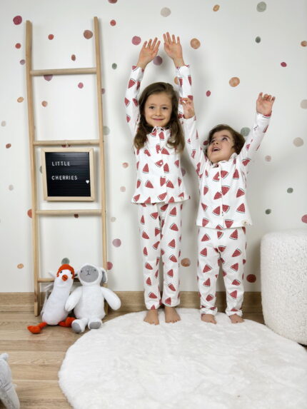 Çocuk Pijama Takımı Karpuz Desenli
