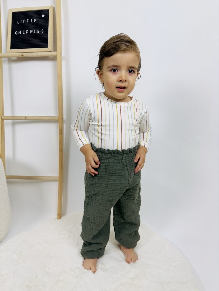 Müslin Pantolon Yeşil